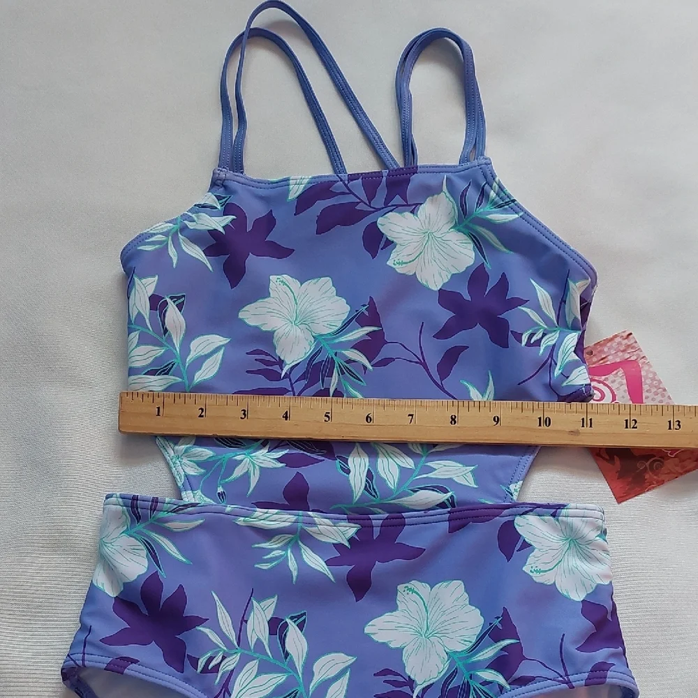 Kanu Surf Julia‎ Girls Bikini Purple Floral Size 12